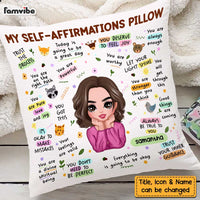 Personalized Mental Health Breakdown Affirmations Boho Animal Pillow OB151 58O47 thumb 1