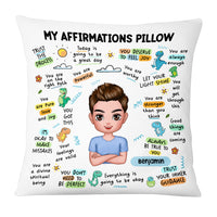Personalized Mental Health Breakdown Affirmations Dinosaur Pillow OB152 58O53 thumb 1