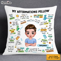 Personalized Mental Health Breakdown Affirmations Dinosaur Pillow OB152 58O53 thumb 1