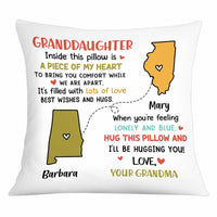 Personalized Granddaughter Long Distance Hug This Pillow OB153 30O34 thumb 1