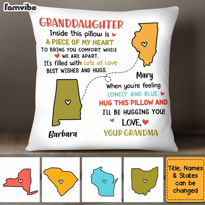 Personalized Granddaughter Long Distance Hug This Pillow OB153 30O34 1