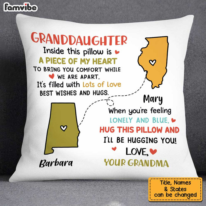 Personalized Granddaughter Long Distance Hug This Pillow OB153 30O34 1