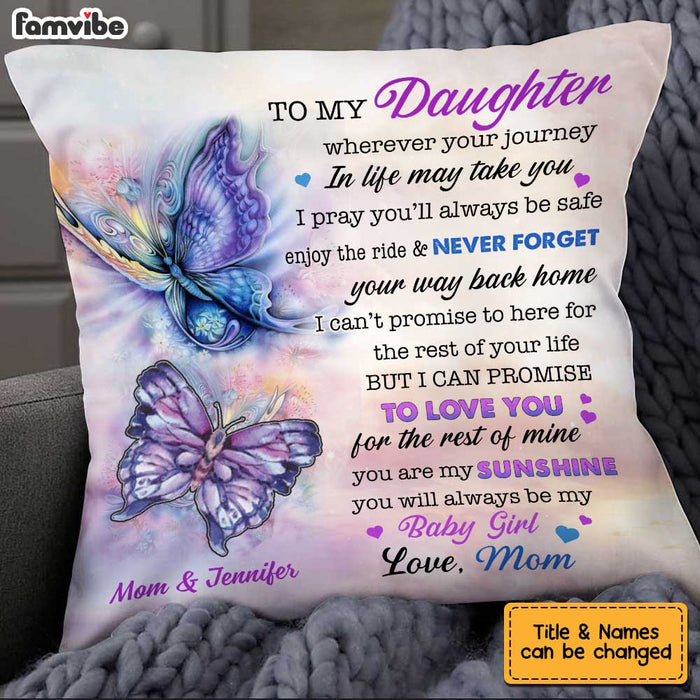 Personalized Butterfly Daughter Pillow OB152 85O34 1