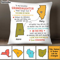 Personalized Granddaughter Long Distance Pillow OB152 30O34 thumb 1