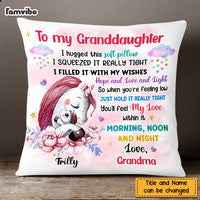 Personalized Granddaughter Unicorn Hug This Pillow OB151 30O47 thumb 1