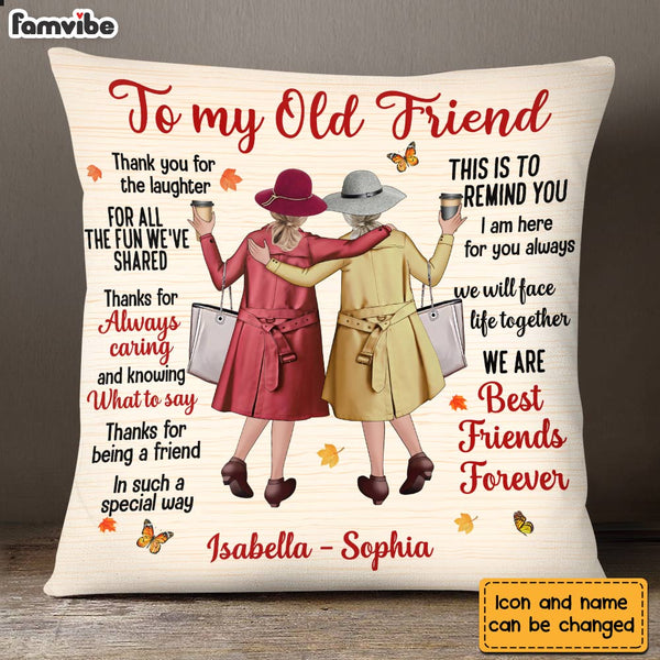 Thanks For Being My Ride Or Die - Bestie Personalized Custom Pillow - -  Pawfect House