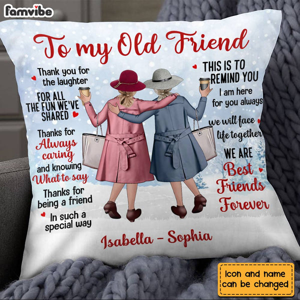 Besties Gift Personalized Pillows for Sister Friends Famvibe