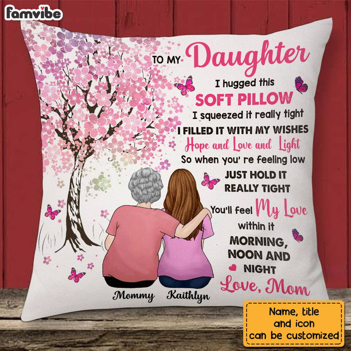 Personalized To My Daughter Tree Pillow OB152 32O28 1