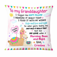Personalized To My Granddaughter Llama Hug This Pillow OB153 58O47 thumb 1