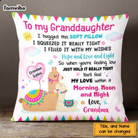 Personalized To My Granddaughter Llama Hug This Pillow OB153 58O47 thumb 1