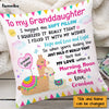 Personalized To My Granddaughter Llama Hug This Pillow OB153 58O47 1