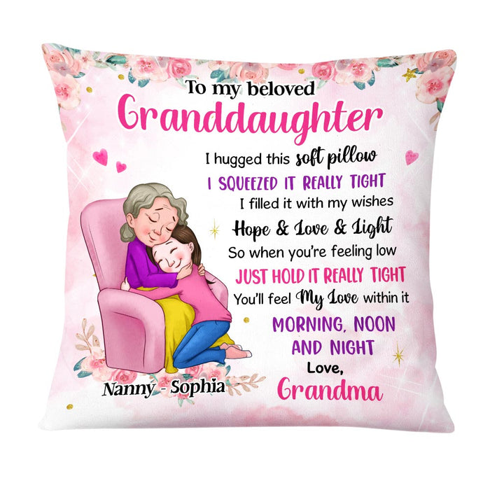 Personalized Granddaughter Hug This Pillow OB173 36O58 1
