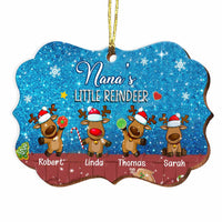 Pesonalized Nana's Little Reindeer Benelux Ornament OB172 36O34 thumb 1