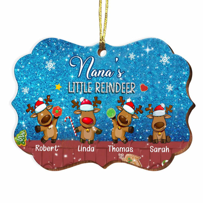 Pesonalized Nana's Little Reindeer Benelux Ornament OB172 36O34 1