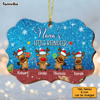 Pesonalized Nana's Little Reindeer Benelux Ornament OB172 36O34 thumb 1