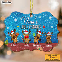 Pesonalized Nana's Little Reindeer Benelux Ornament OB172 36O34 thumb 1