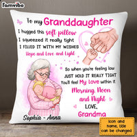 Personalized Granddaughter Hand Bump Hug This Pillow OB154 23O28 thumb 1
