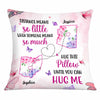 Personalized Long Distance Floral Map Pillow OB193 32O34 1