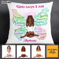 Personalized God Says Butterfly Sunflower Pillow OB151 32O67 thumb 1