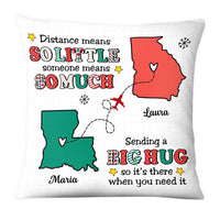 Personalized Christmas Long Distance Sending A Big Hug Pillow OB151 23O28 thumb 1