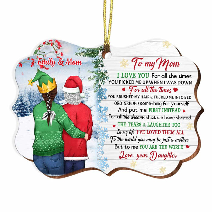 Personalized To My Mom Christmas Benelux Ornament OB185 32O34 1