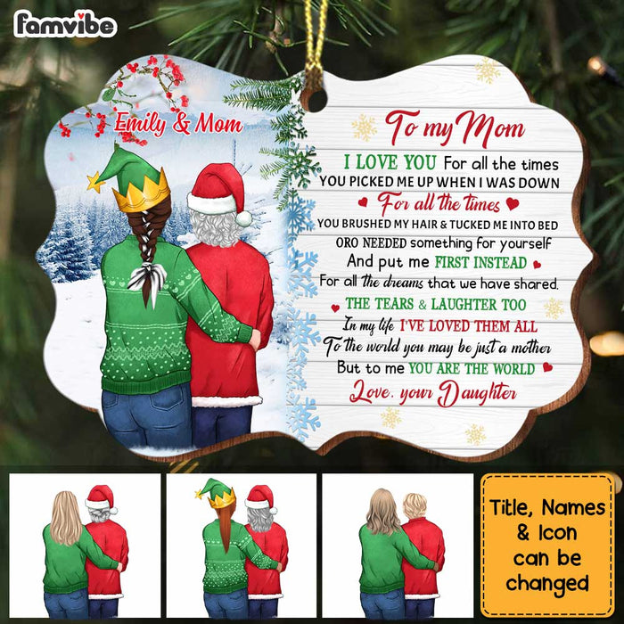 Personalized To My Mom Christmas Benelux Ornament OB185 32O34 1
