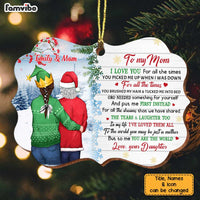 Personalized To My Mom Christmas Benelux Ornament OB185 32O34 thumb 1