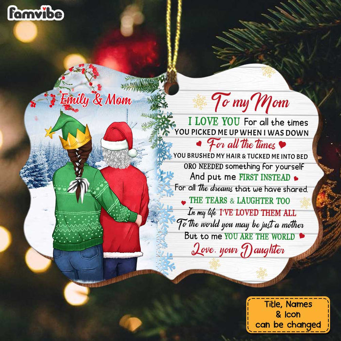 Personalized To My Mom Christmas Benelux Ornament OB185 32O34 1