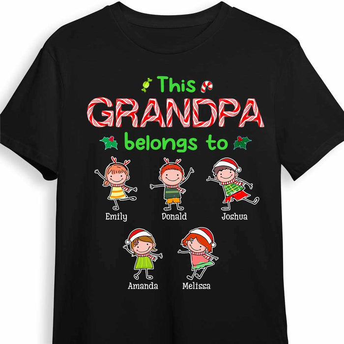 Shirts With Grandkids Names Custom Grandpa Shirt Personalized