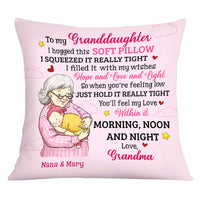 Personalized Grandma Holding Granddaughter Pillow OB155 36O34 thumb 1