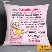 Personalized Grandma Holding Granddaughter Pillow OB155 36O34 thumb 1