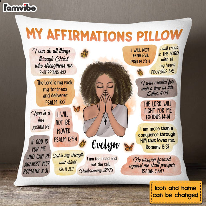 Personalized Christian Affirmations Pillow OB171 85O28 1