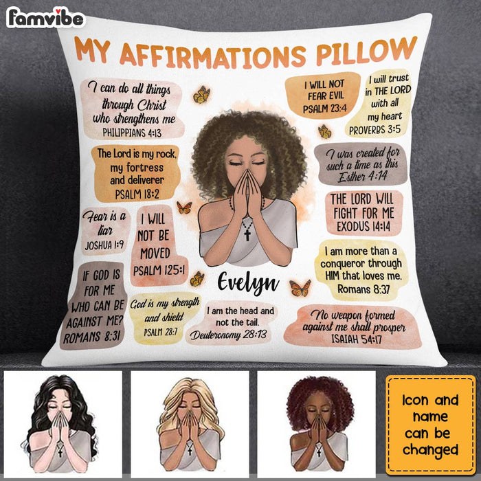 Personalized Christian Affirmations Pillow OB171 85O28 1