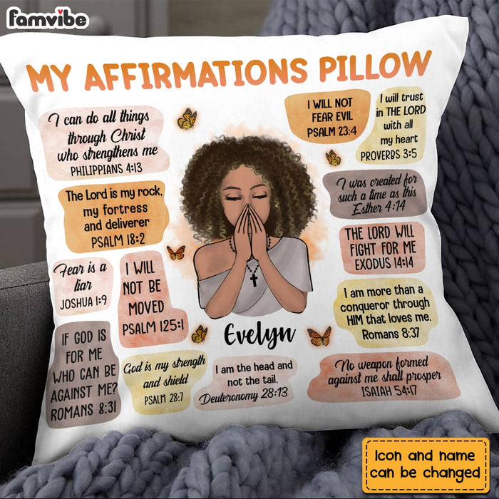 Empower Your Daughter Personalized Affirmations Pillow Famvibe