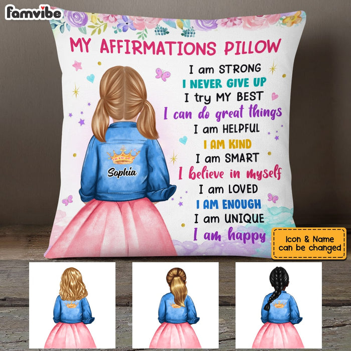 Personalized Granddaughter Kid Positive Affirmations Pillow OB173 85O53 1