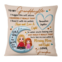 Personalized Granddaughter Love You To The Moon And Back Pillow OB176 32O53 thumb 1