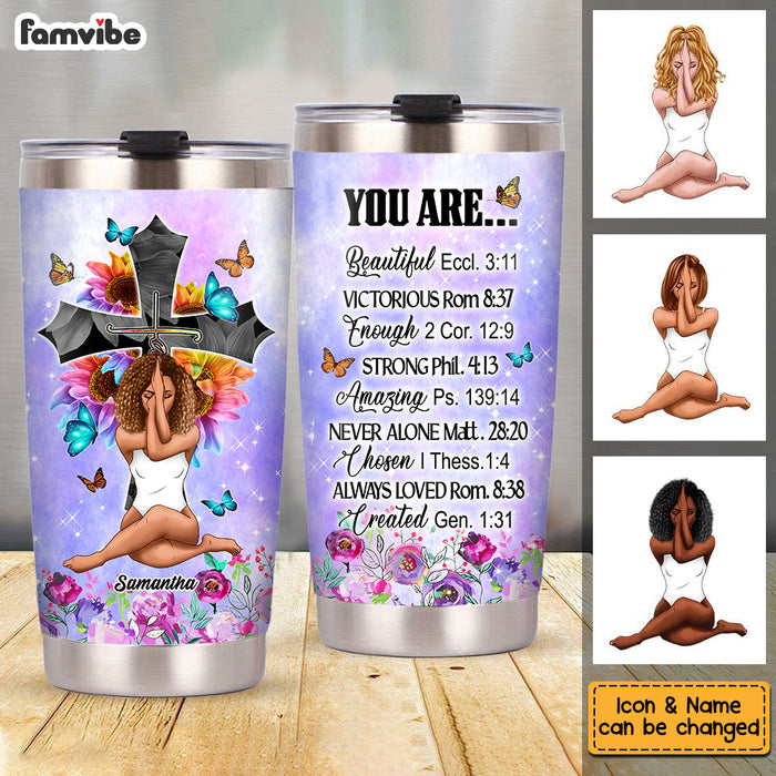 Personalized Faith Bible Emergency Number Christian Gifts For Daughter Steel Tumbler OB181 58O53 1