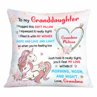 Personalized To My Granddaughter Unicorn Pillow OB172 32O34 thumb 1