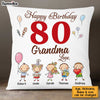 Personalized Age Name With Love From Grandkids Grandma Birthday Pillow OB172 58O34 1