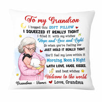 Personalized Grandson Welcome To The World Hug This Pillow OB173 23O47 thumb 1