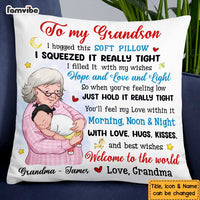 Personalized Grandson Welcome To The World Hug This Pillow OB173 23O47 thumb 1