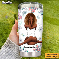 Personalized God Says Floral Steel Tumbler OB175 32O47 thumb 1