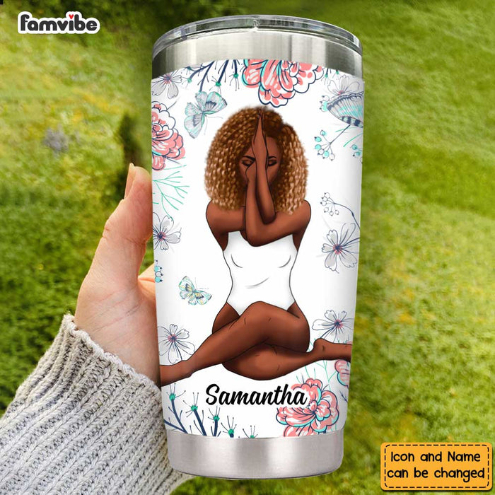 Personalized God Says Floral Steel Tumbler OB175 32O47 1