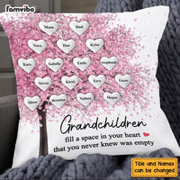 Personalized Grandchildren Fill A Space In My Heart Pillow OB174 23O58 thumb 1