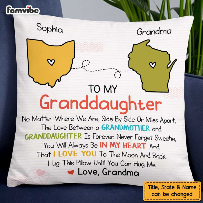 Personalized Long Distance Relationship Grandma Grandkids Cartoon Pillow OB182 58O47 1