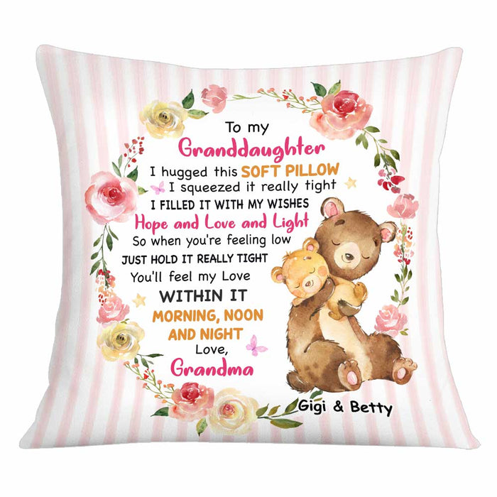 Personalized Granddaughter Bear Pillow OB191 85O34 1