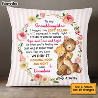 Personalized Granddaughter Bear Pillow OB191 85O34 thumb 1