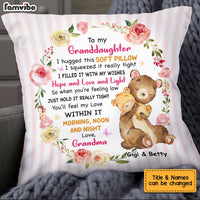 Personalized Granddaughter Bear Pillow OB191 85O34 thumb 1