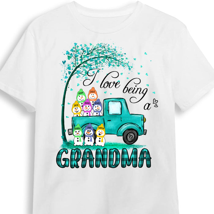 Personalized Love Being A Grandma Snowman Shirt - Hoodie - Sweatshirt OB186 32O69 1