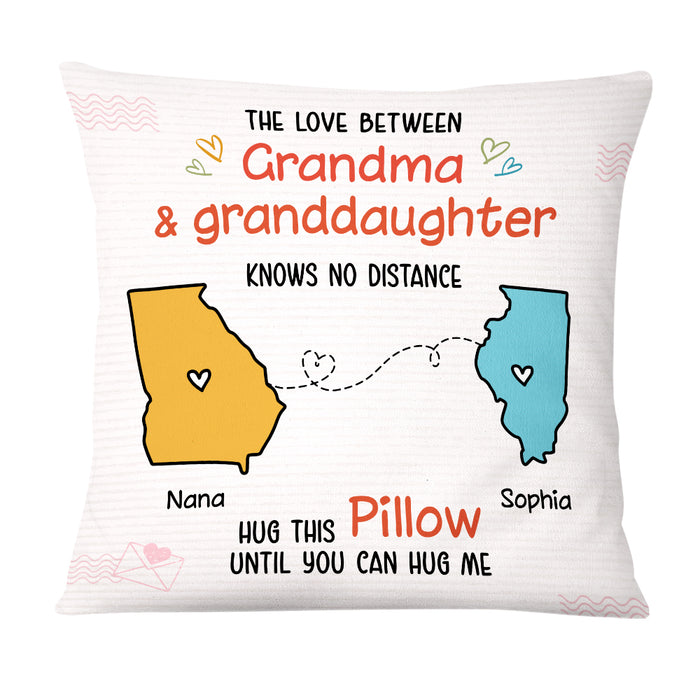 Personalized Long Distance Granddaughter Pillow OB182 30O69 1